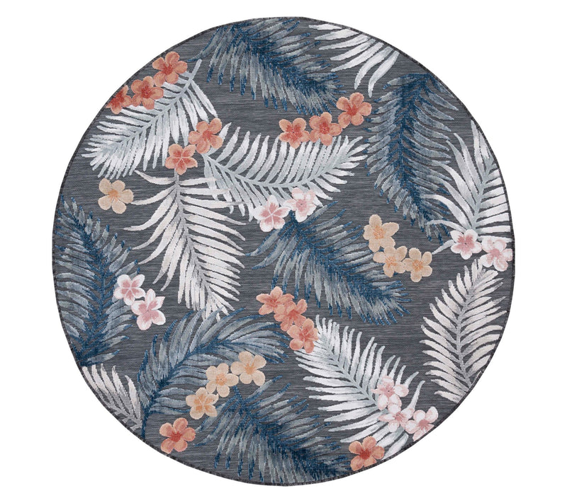 Safavieh Palm Breeze Outdoor 6'-5" x 6'-5" Round Rug — View 11