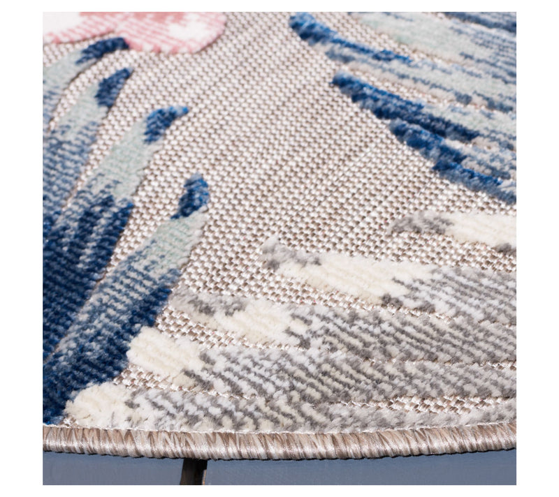 Safavieh Palm Breeze Outdoor 6'-5" x 6'-5" Round Rug — View 4