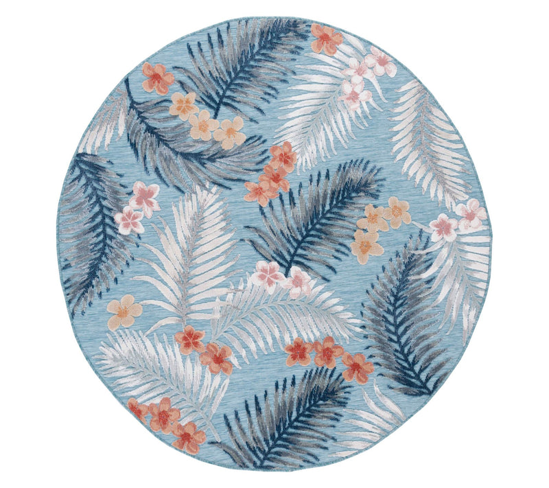 Safavieh Palm Breeze Outdoor 6'-5" x 6'-5" Round Rug — View 14