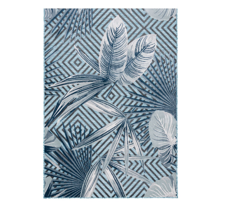 Safavieh Tropical Geometry 6'-5" x 9'-6" Outdoor Rug — View 9