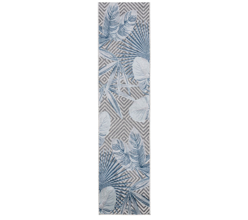 Safavieh Tropical Geometry 2' x 9' Outdoor Rug — View 8