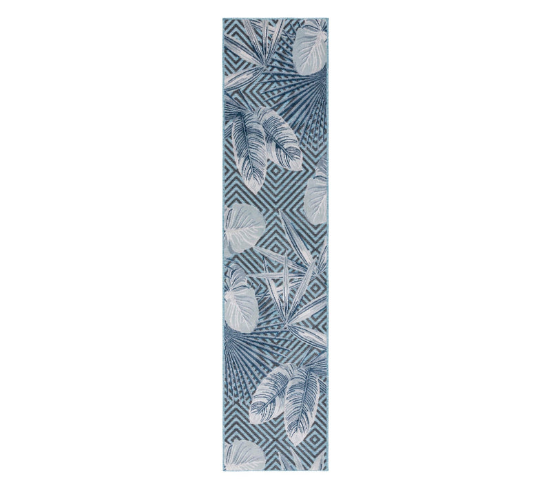 Safavieh Tropical Geometry 2' x 9' Outdoor Rug — View 9