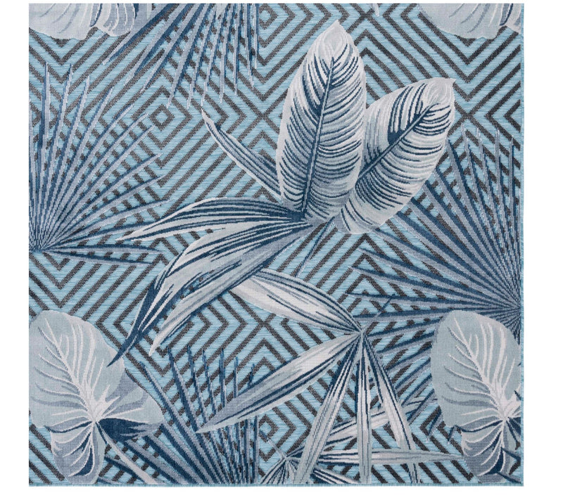Safavieh Tropical Geometry 6'-5" x 6'-5" SquareOutdoor Rug — Main view