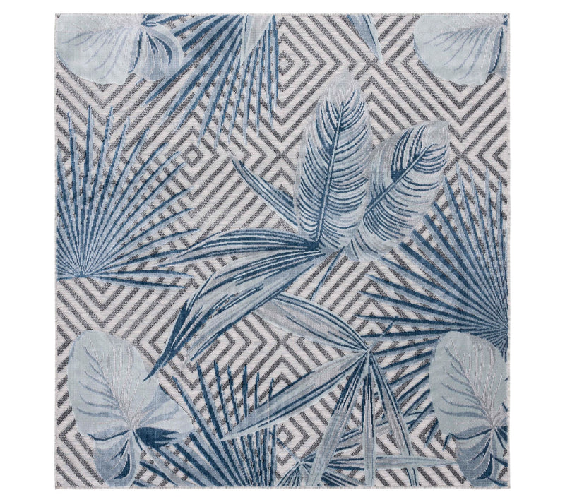 Safavieh Tropical Geometry 6'-5" x 6'-5" SquareOutdoor Rug — View 8