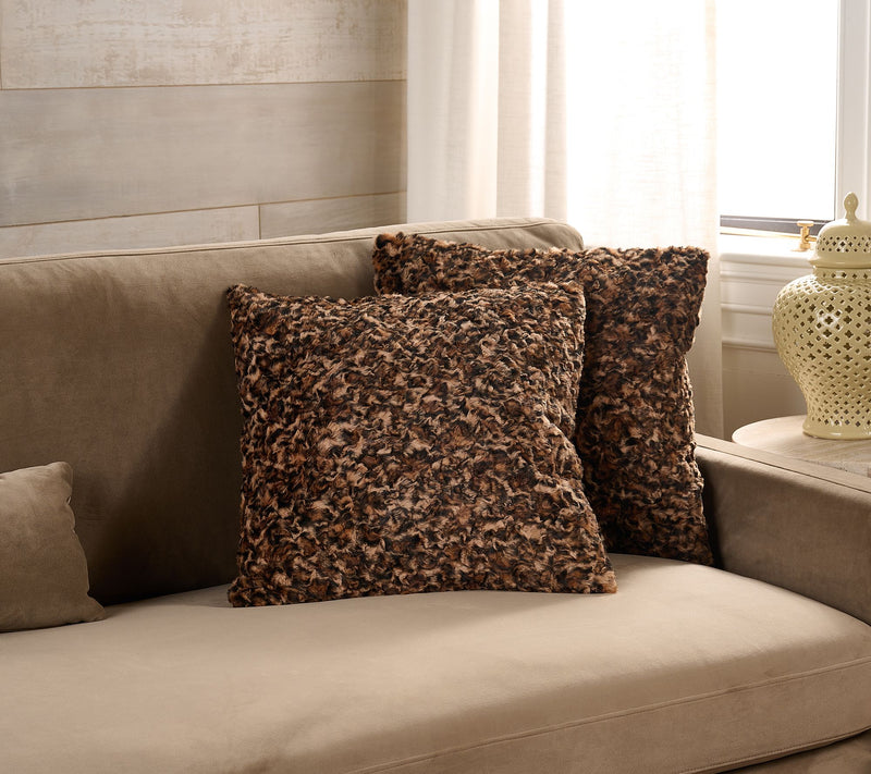 Hotel du Cobb Set of (2) 20" Faux Fur Pillows by Dennis Basso — View 14