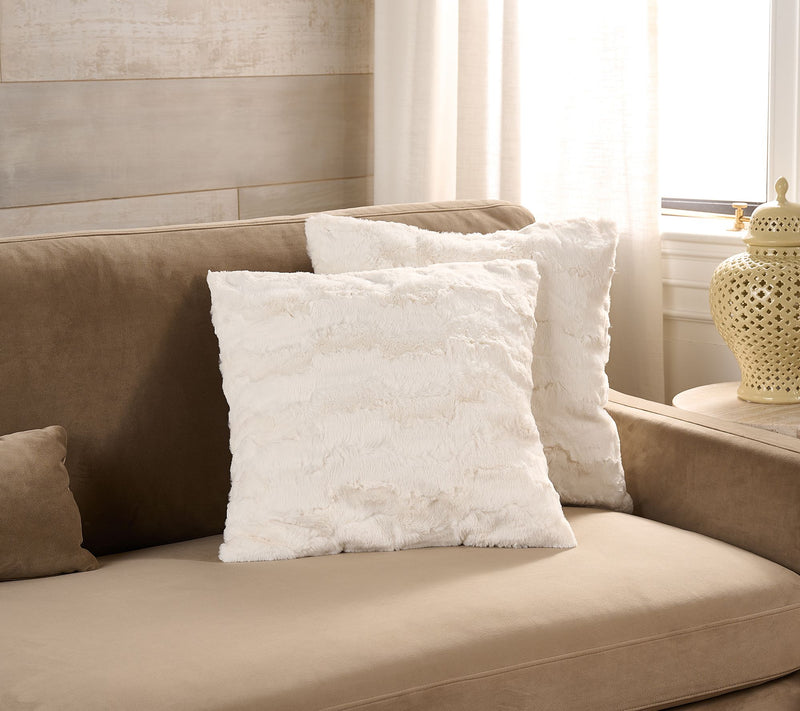 Hotel du Cobb Set of (2) 20" Faux Fur Pillows by Dennis Basso — View 16