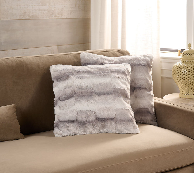 Hotel du Cobb Set of (2) 20" Faux Fur Pillows by Dennis Basso — View 17
