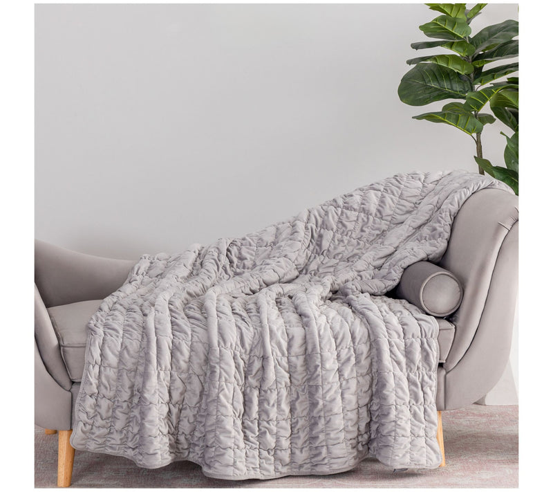 Berkshire Filled and Quilted Suedemink Oversized Throw — View 5