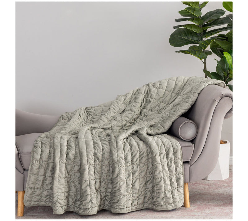 Berkshire Filled and Quilted Suedemink Oversized Throw — View 17