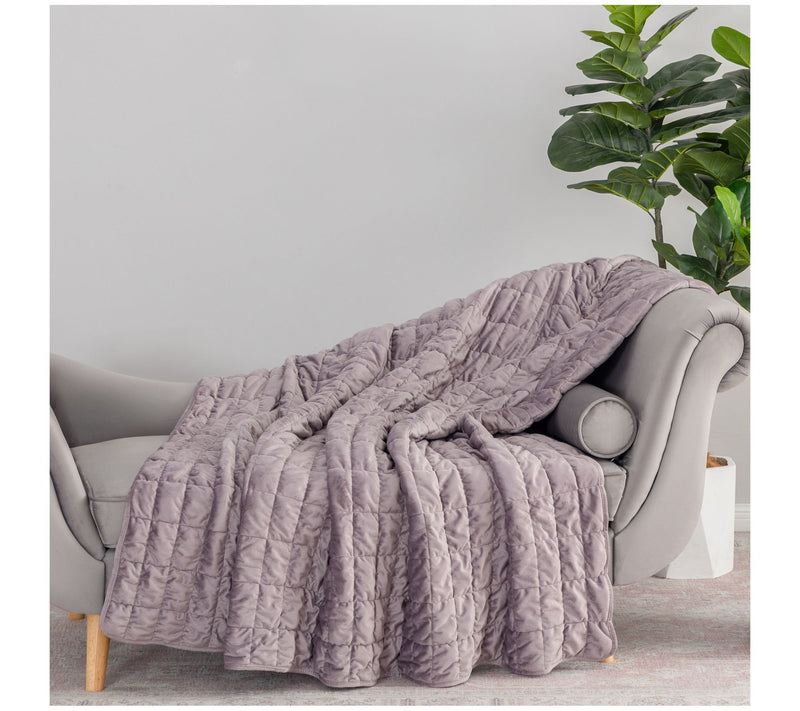 Berkshire Filled and Quilted Suedemink Oversized Throw — View 13