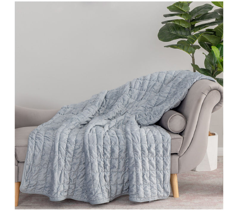 Berkshire Filled and Quilted Suedemink Oversized Throw — View 11