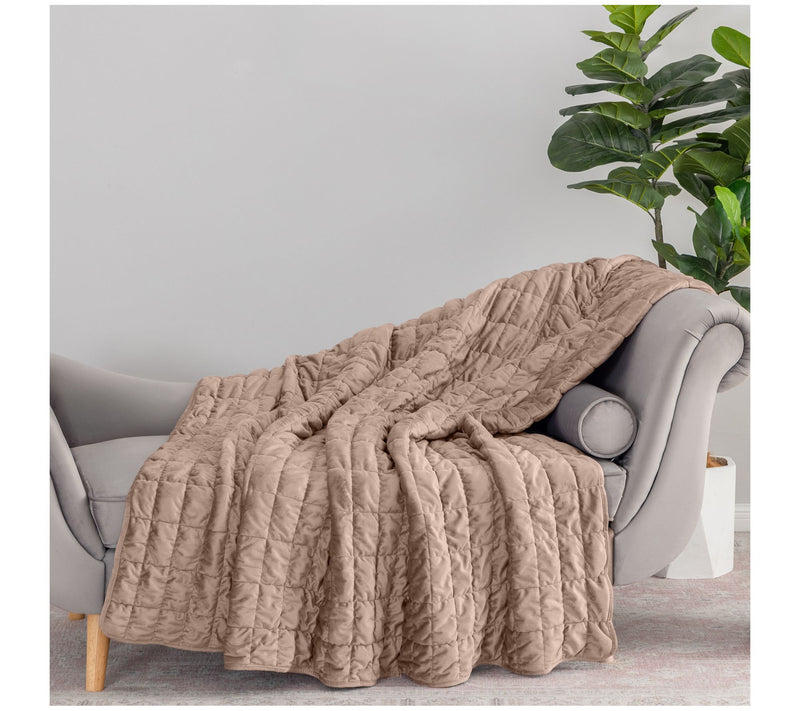 Berkshire Filled and Quilted Suedemink Oversized Throw — View 15