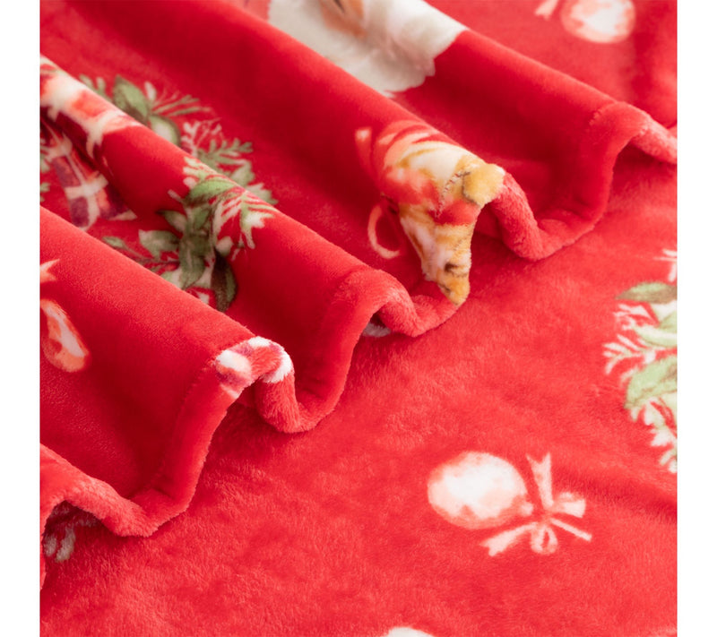 Berkshire Oversized Holiday Throw with Plush Gift Bag — View 3