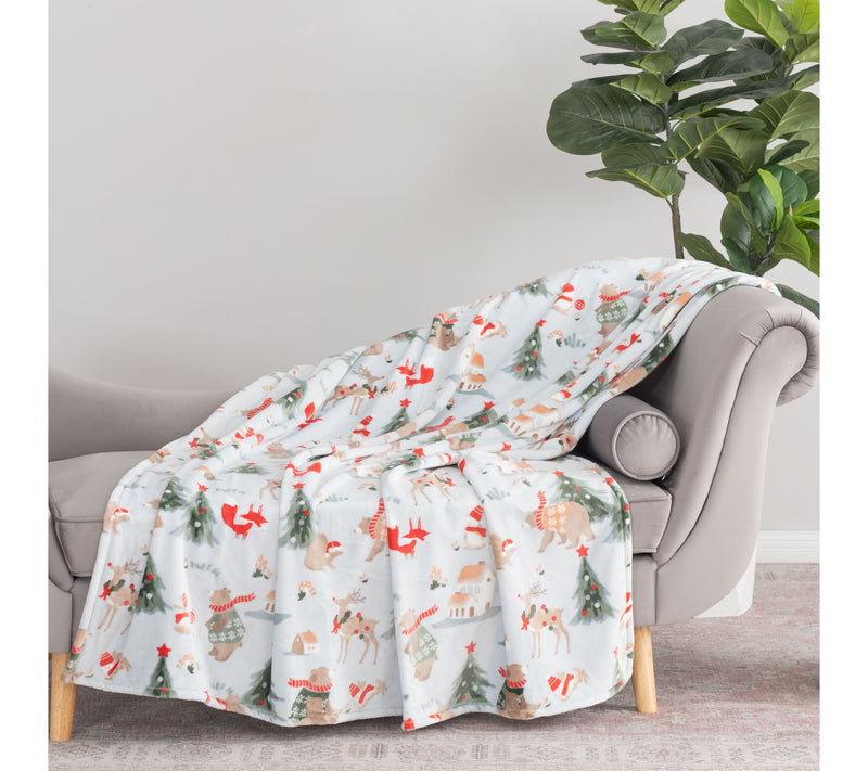Berkshire Oversized Holiday Throw with Plush Gift Bag — View 12