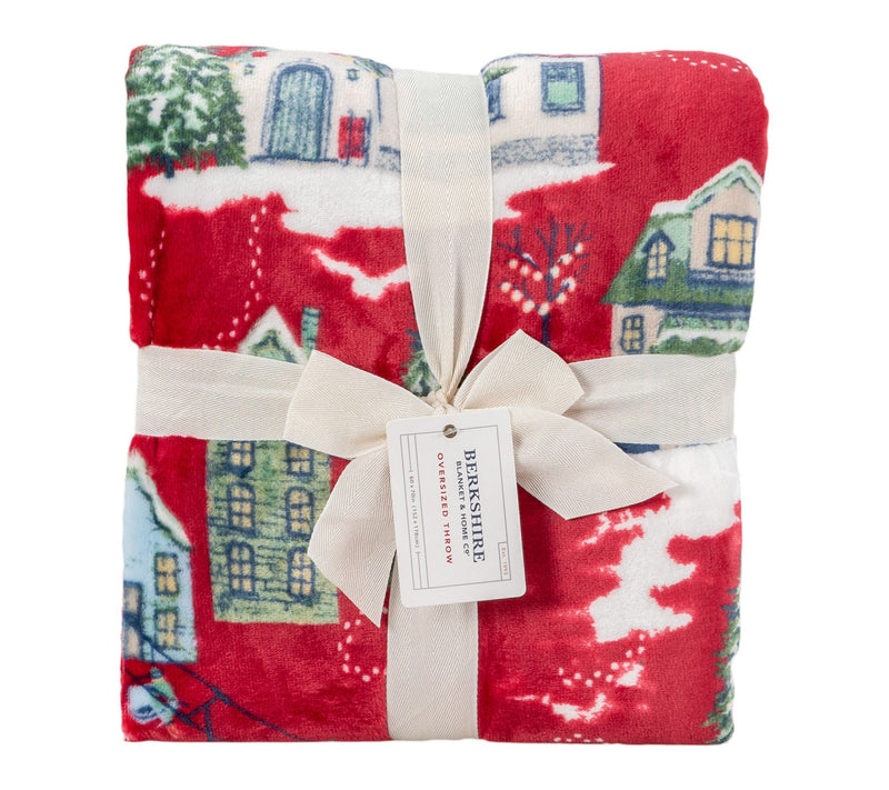 Berkshire 60x70 Printed Velvetsoft Lodge Throw — View 2