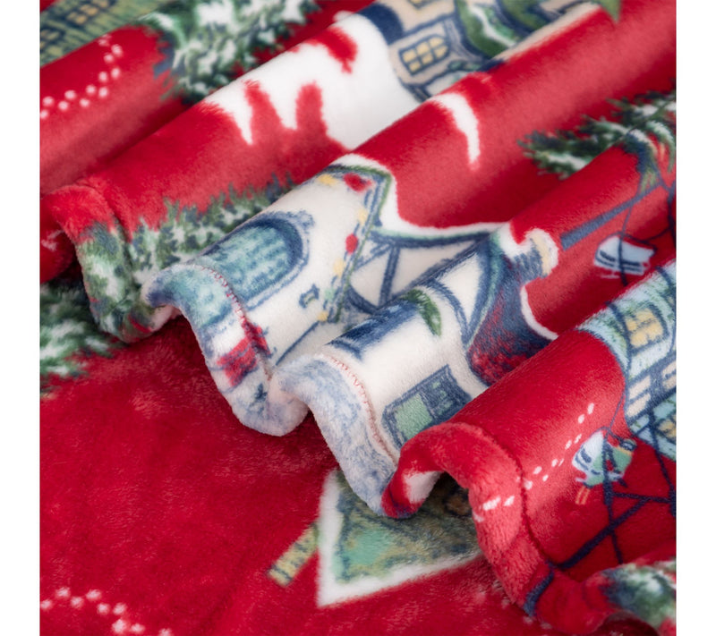 Berkshire 60x70 Printed Velvetsoft Lodge Throw — View 3