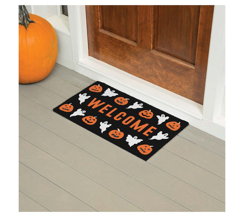 Evergreen Halloween Themed PVC Dirt Trapper Doormat — Main view