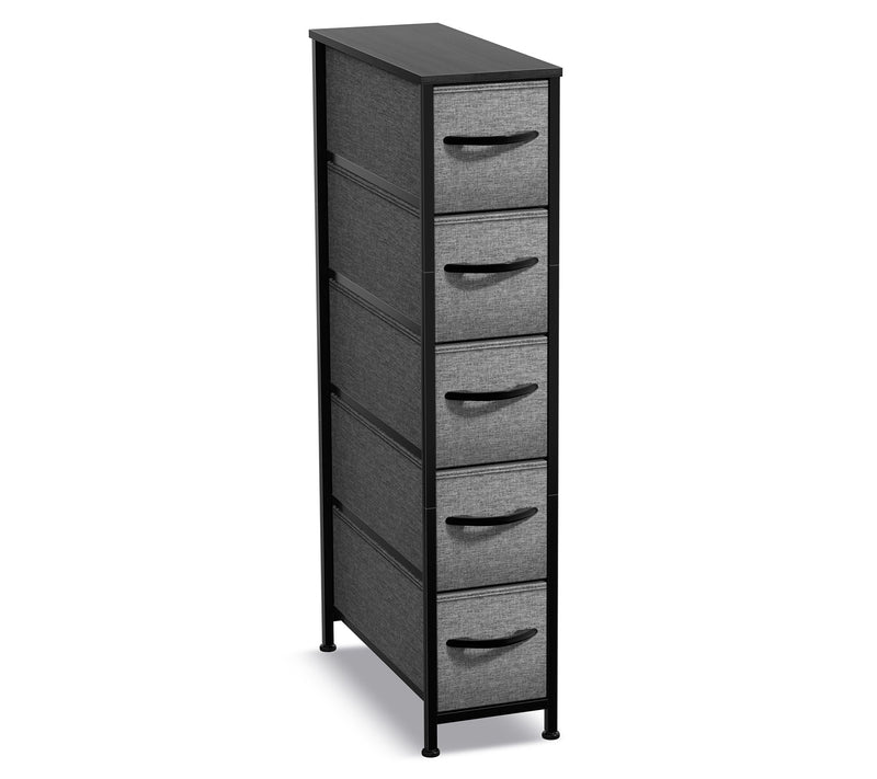 Sorbus 5-Drawers Narrow Dresser, Vertical Slim Storage Chest — View 4