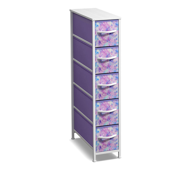 Sorbus 5-Drawers Narrow Dresser, Vertical Slim Storage Chest — View 12