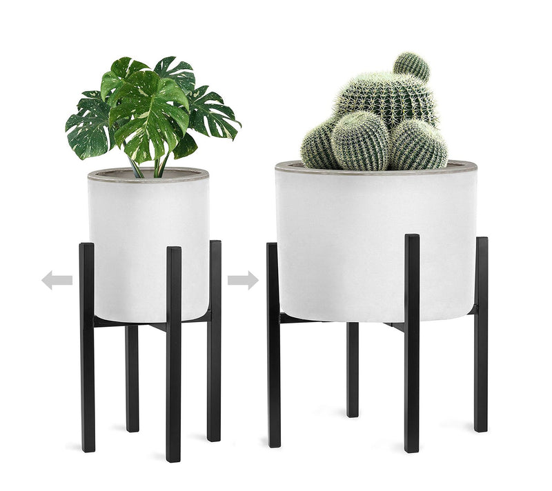 Sorbus Adjustable Metal Plant Stand, 10"-16" Flower Pot Holder — Main view