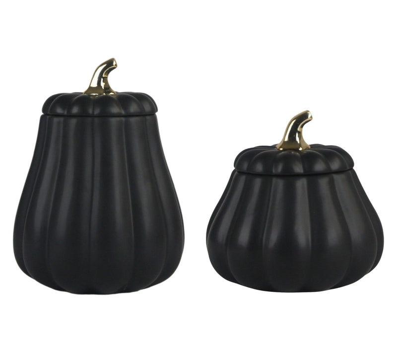 10 Strawberry Street Set of 2 Black Graduated Gourd Canisters — View 7
