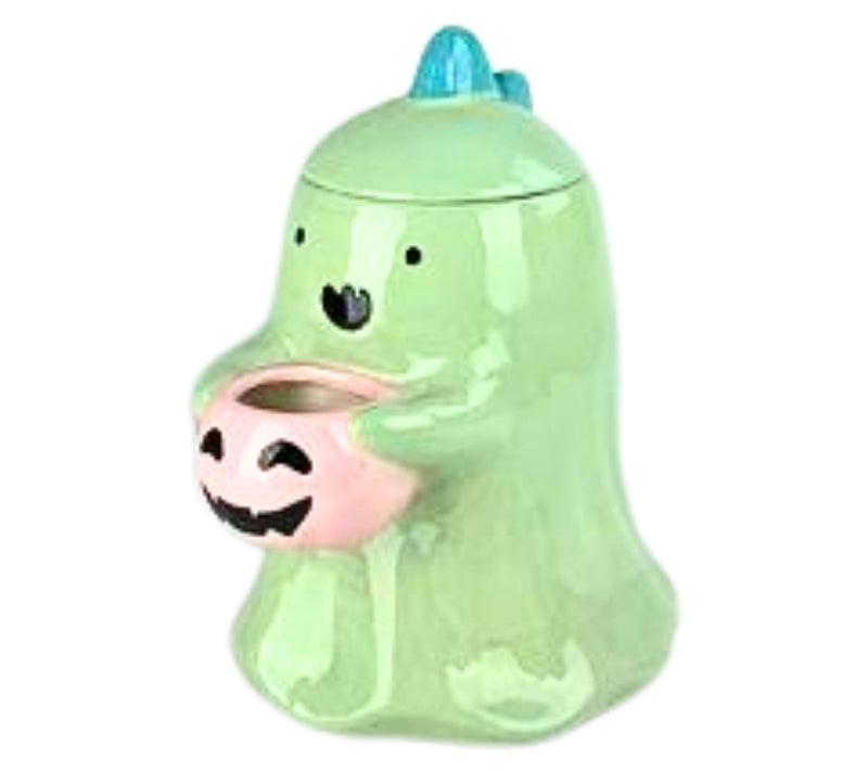 10 Strawberry Street Ghost Dinosaur Cookie Jar — View 3