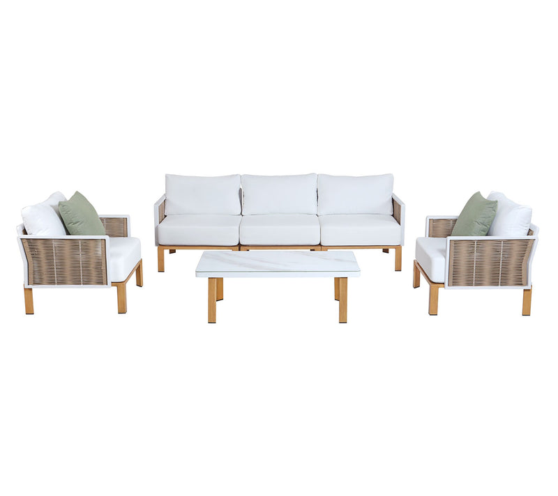 Manhattan Comfort 4-Piece Vine Patio Conversation Set — Main view