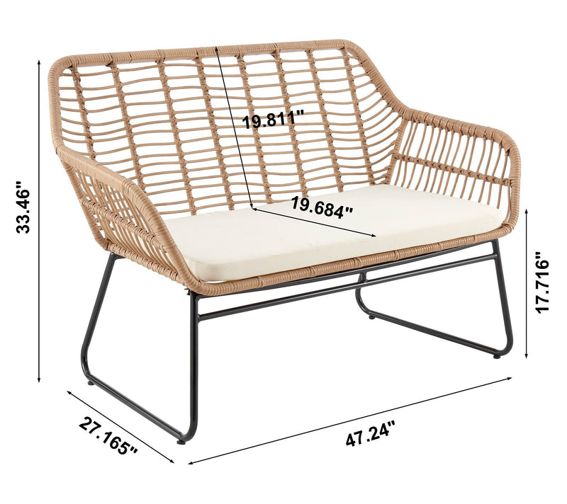 Manhattan Comfort 4-Piece Antibes 2.0 Patio 4-Person Set — View 3