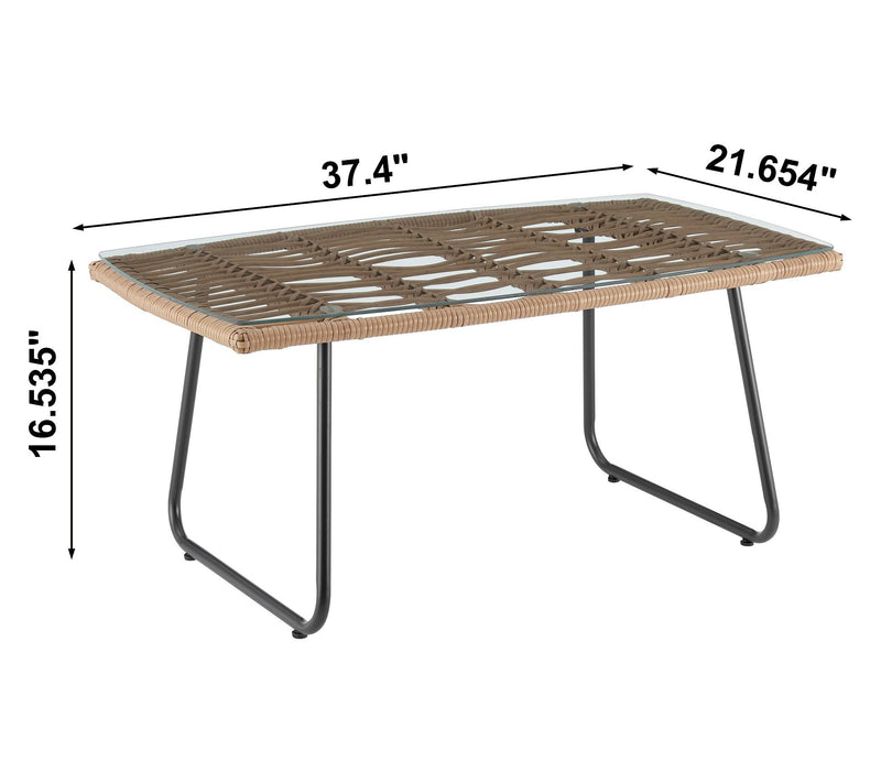 Manhattan Comfort 4-Piece Antibes 2.0 Patio 4-Person Set — View 5
