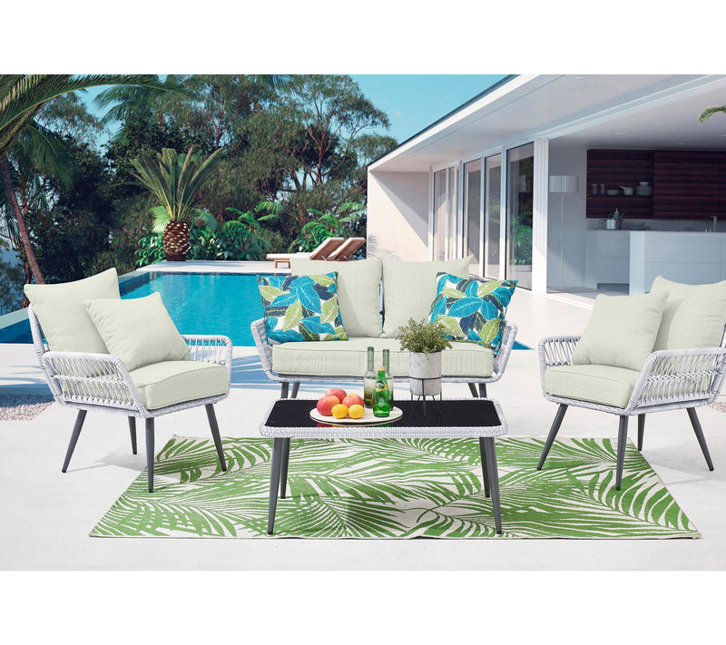 Manhattan Comfort 4-Piece Portofino Patio 4- Person Set — View 2