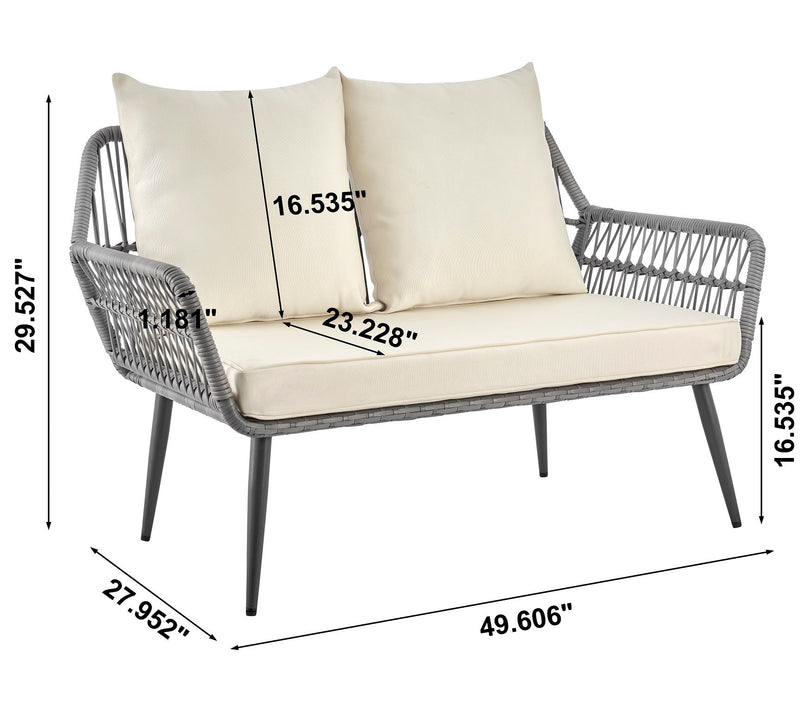 Manhattan Comfort 4-Piece Portofino Patio 4- Person Set — View 3