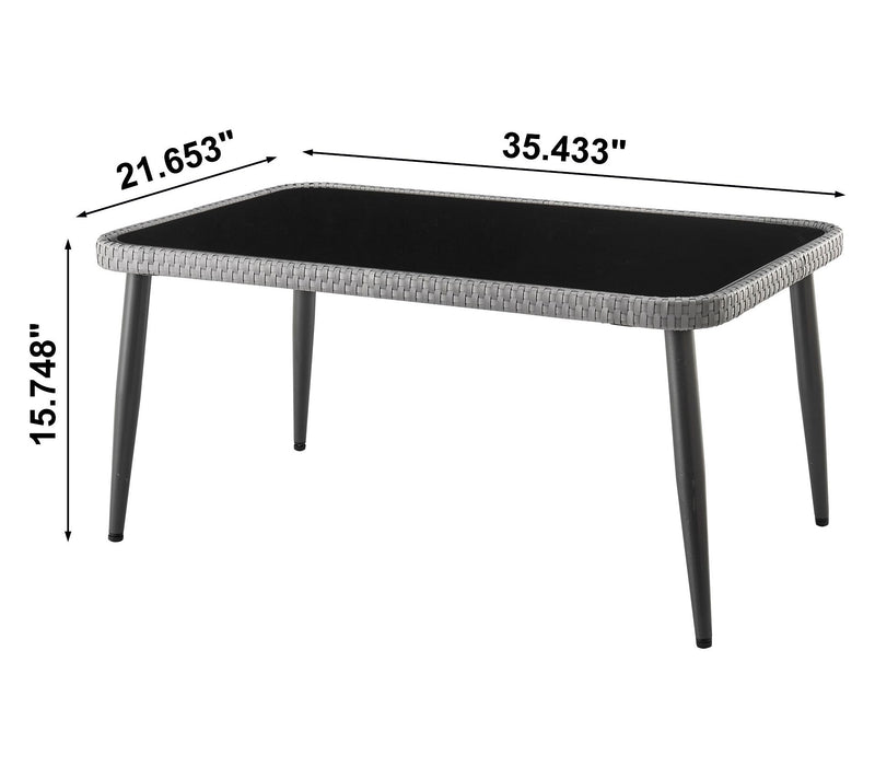 Manhattan Comfort 4-Piece Portofino Patio 4- Person Set — View 5