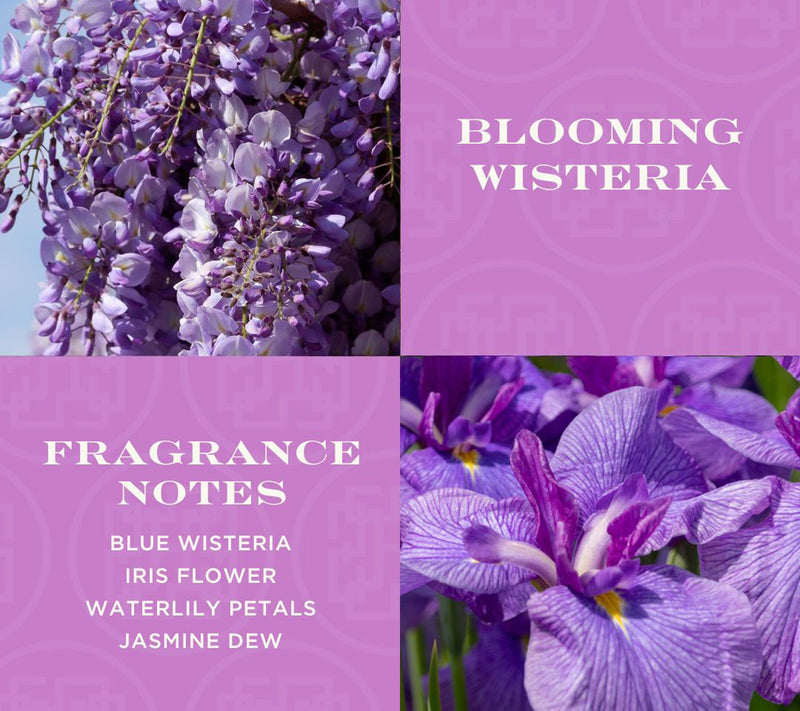 HomeWorx by Slatkin + Co. Bloom Wisteria 18oz Candle & S/2 Soaps — View 2