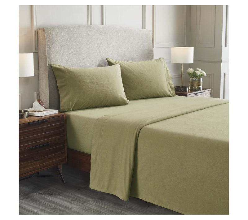 Superior Rome Flannel Solid Sheet Set, Cal. King — View 13