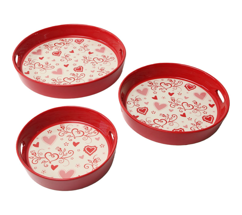 Temp-tations Seasonal Set of 3 Round Nesting Platters — View 9