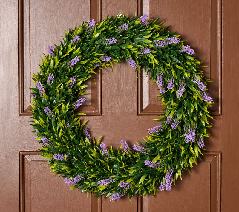 Wicker Park 24" Indoor/Outdoor Faux Floral Spring Wreath — View 5