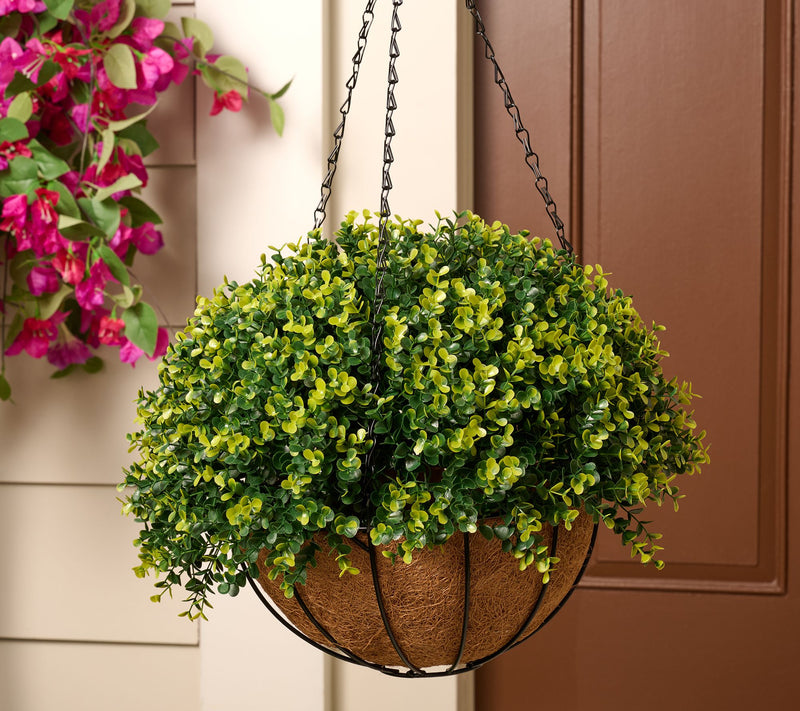 Wicker Park 17" Faux Floral Indoor/Outdoor Spring Hanging Basket — View 5