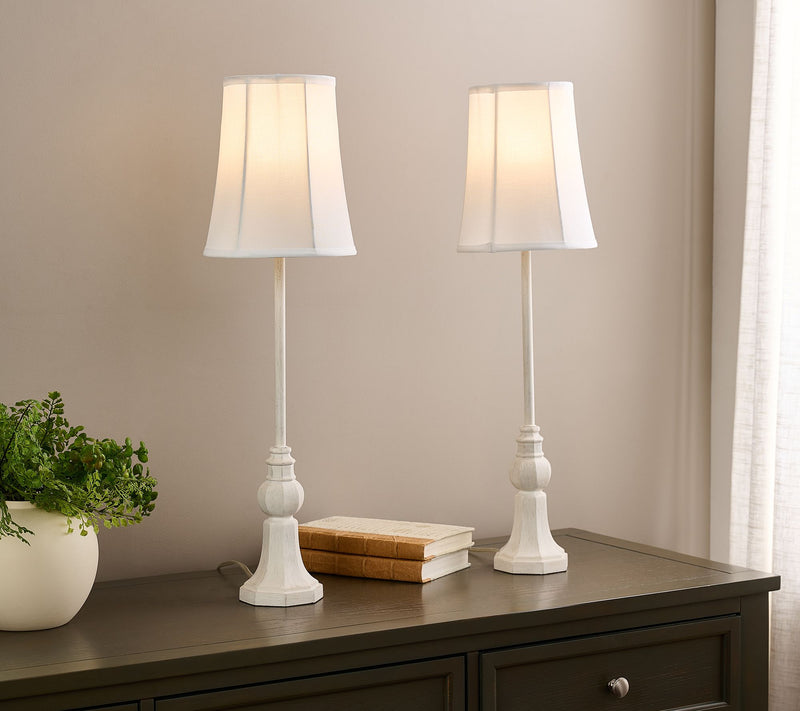 Set of (2) 28" Tassel Inspired Buffet Lamps with Shades by Valerie — View 9