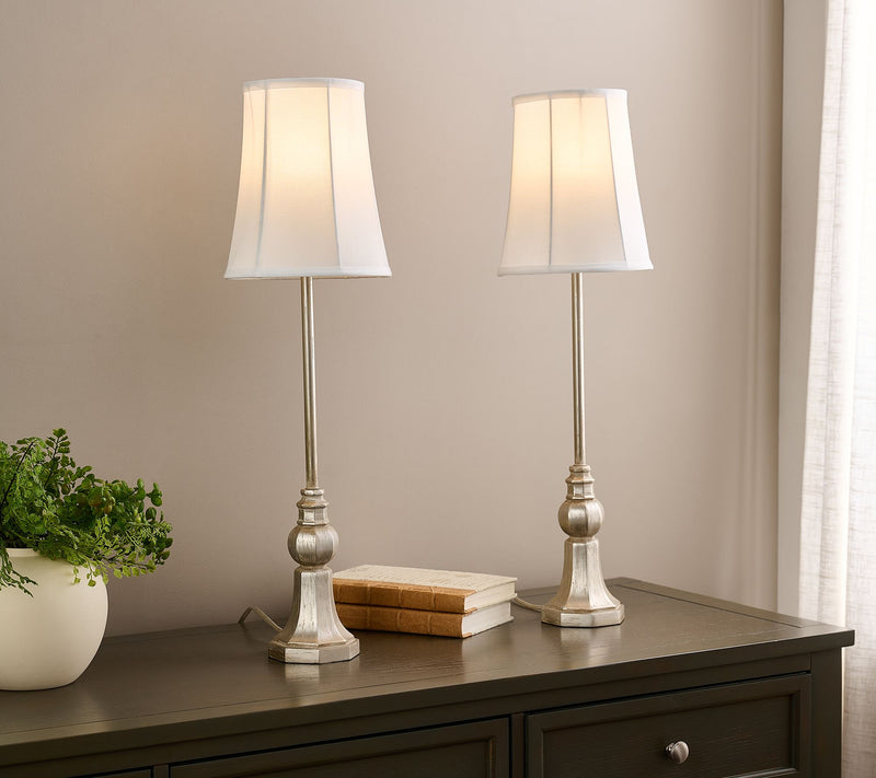 Set of (2) 28" Tassel Inspired Buffet Lamps with Shades by Valerie — View 7