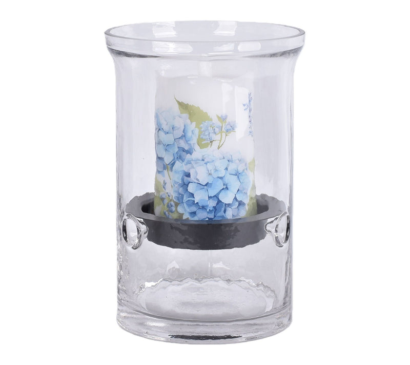 Temp-tations Glass Hurricane with 5" Flameless Candle — View 9