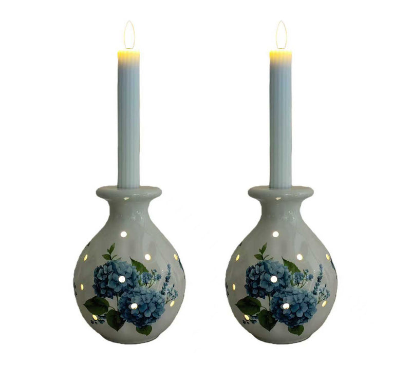 Temp-tations Seasonal Set of 2 Taper Candle Holders — View 2