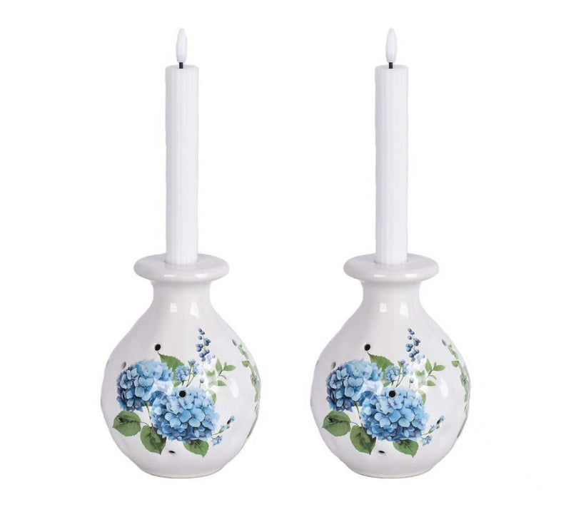 Temp-tations Seasonal Set of 2 Taper Candle Holders — View 5