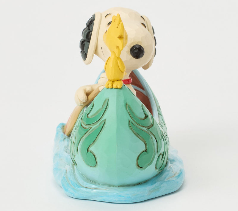 Peanuts by Jim Shore Snoopy and Woodstock in Canoe Figurine — View 4
