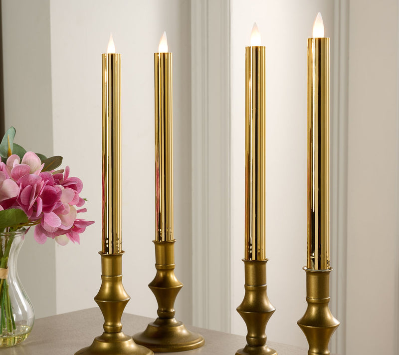 Set of 4_10" Candle Light High Shine Tapers by Valerie — View 9