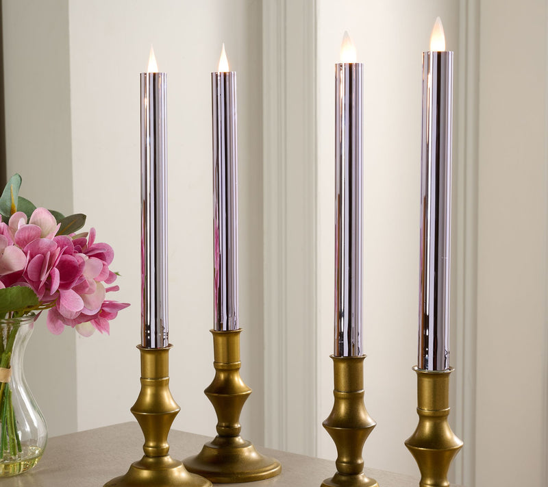 Set of 4_10" Candle Light High Shine Tapers by Valerie — View 10