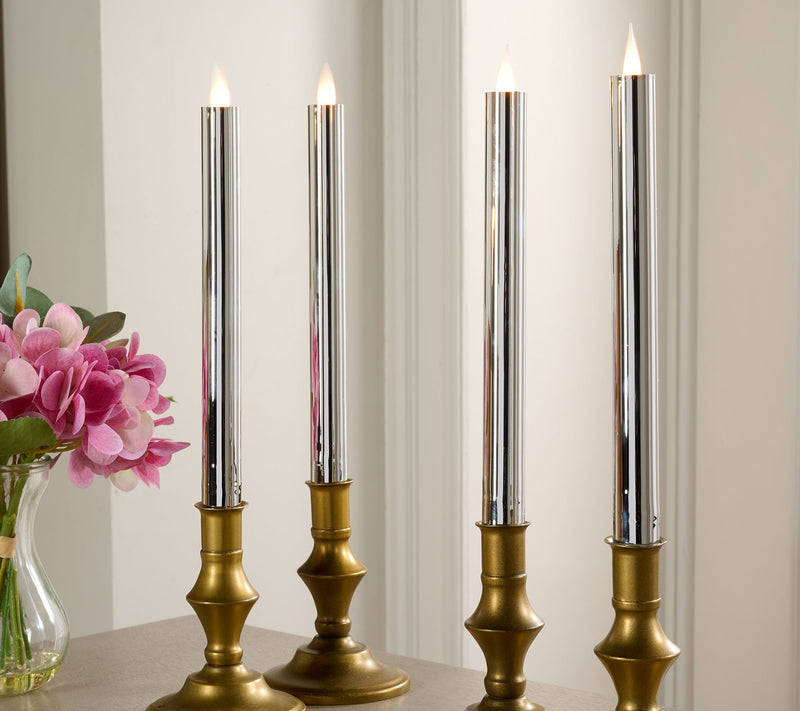 Set of 4_10" Candle Light High Shine Tapers by Valerie — View 12