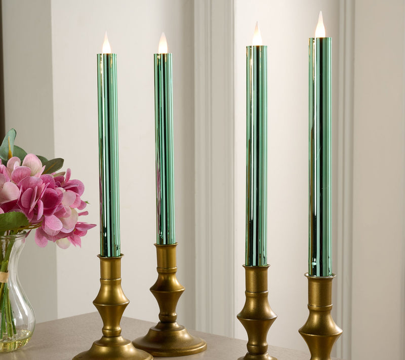 Set of 4_10" Candle Light High Shine Tapers by Valerie — View 14