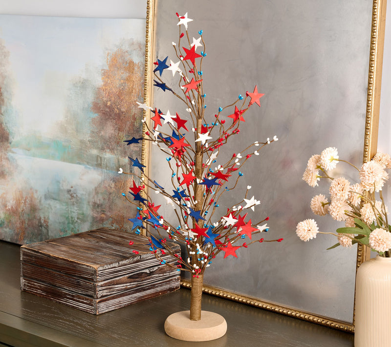24" Patriotic Star Tree by Valerie — Main view