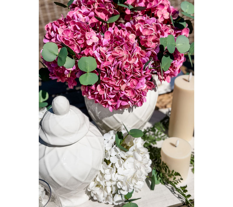 Simply Stunning S/3 Real Touch 24" Hydrangea Stems by Janine Graff — View 7