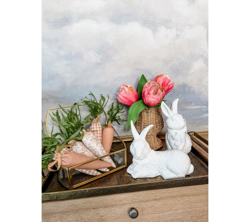 Simply Stunning Set of 2 Stone Cottage Bunnies by Janine Graff — View 5